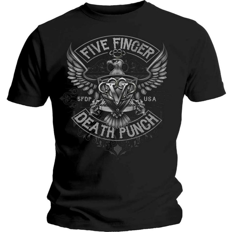 

Five Finger Death Punch Men s Howe Eagle Crest Slim Fit T-Shirt Medium Black XXXXXL різнокольоровий