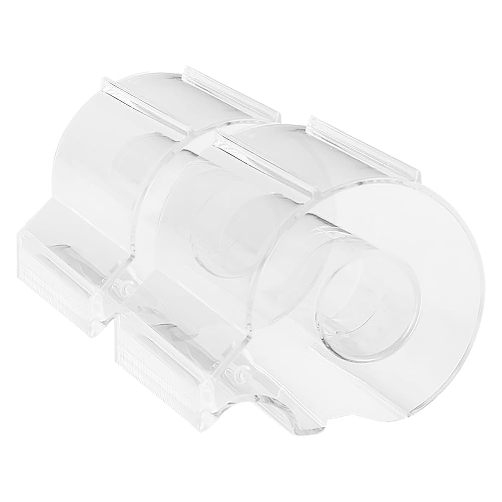 LALAFINA Tape Set of Transparent Acrylic Tape for Masking Tape and Cellophane Office Serrated Blade Cutter, 2, Dispenser, Stylish, Tape, Desktop,