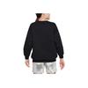 Nike Sportswear Club Fleece Embroidered Loose Sweatshirt Kids Tops Black FD2923-010