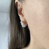 Silver Earrings with Natural Pearls, Cubic Zirconia (2207986)