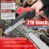 21V 6inch Portable Electric Pruning Saws Small Wood Splitting Chainsaw Brush Motor One-handed