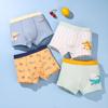 4 Pz/lotto Ragazzi Biancheria Intima di Cotone Bambini Boxer Bambino Bambini Mutandine Slip per Ragazzo Adolescente Mutande 2-12 Anni
