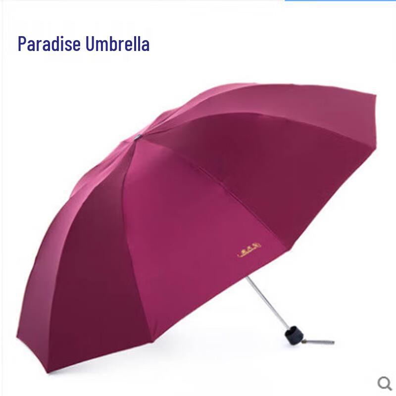 TianTang Reinforced 3-Fold 10-Rib UV Protection Sun/Rain Umbrella