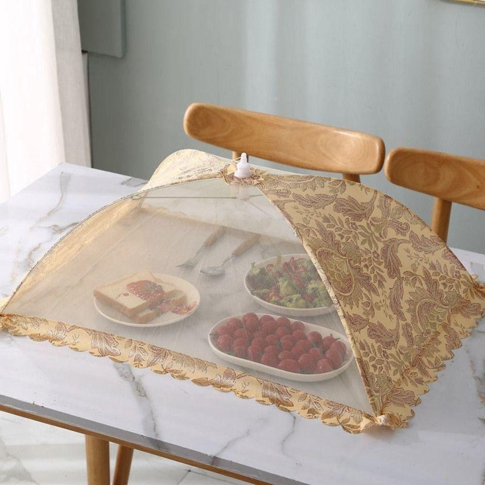 Breathable Food Covers Foldable Vegetable Cover Umbrella Durable Dining Table Mesh Cover
