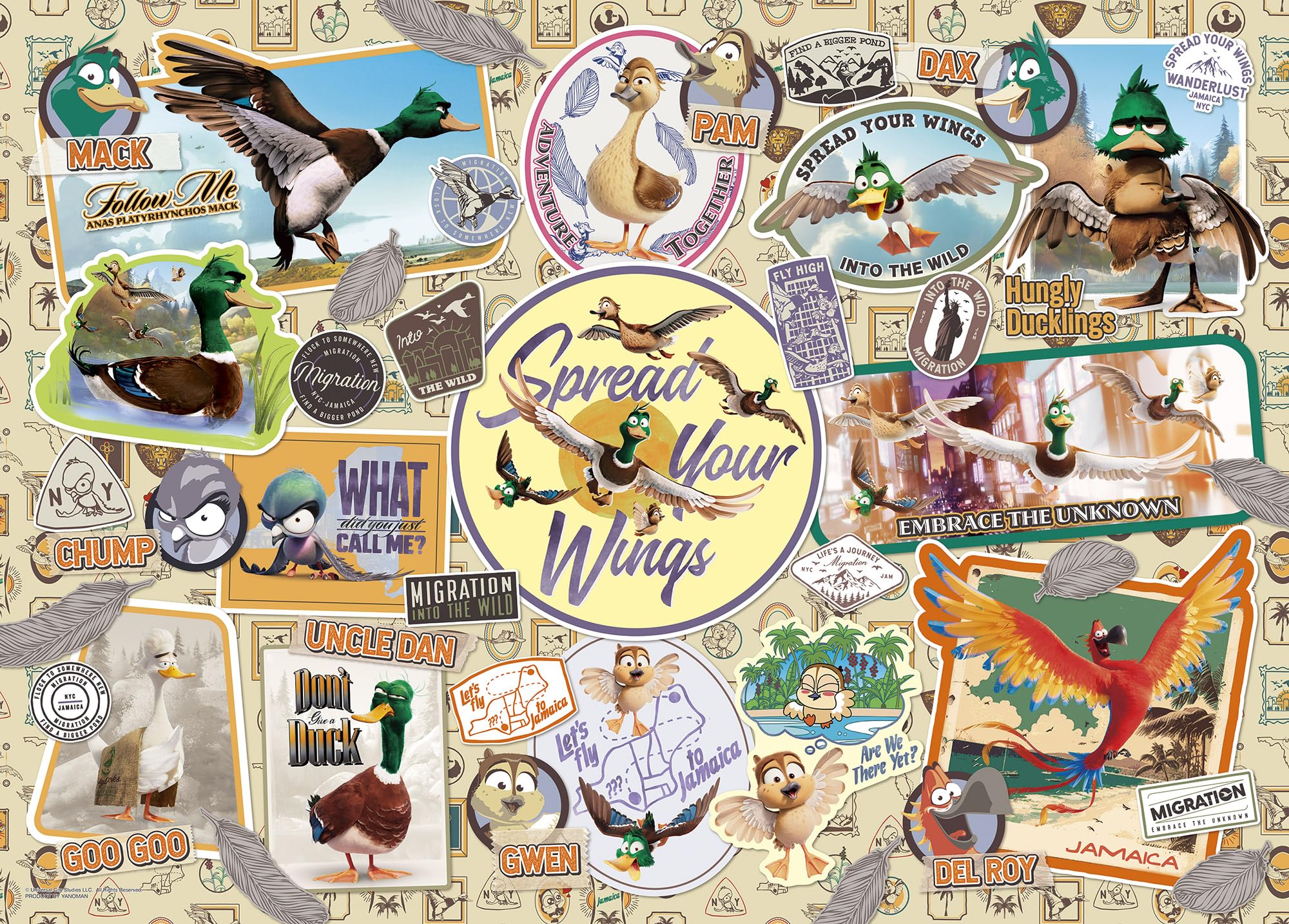 

Yanoman in Jigsaw Puzzle Includes a piece request a a service and a jigsaw puzzle instruction manual (Yanoman) [Made Japan] 500-Piece FLY! (38x53cm)