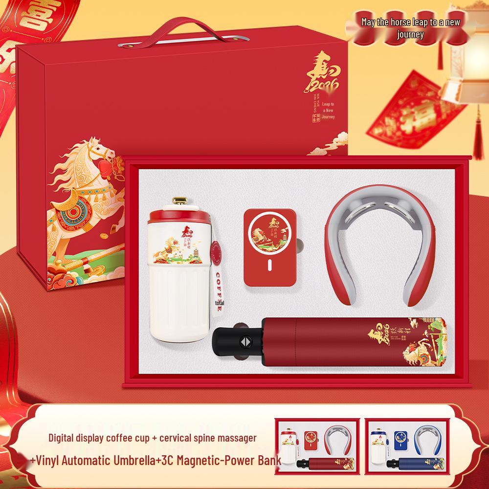 Year of the Horse Luxury Coffee Thermos Set – Ideal for Corporate Gifts, Events, and Client Appreciation