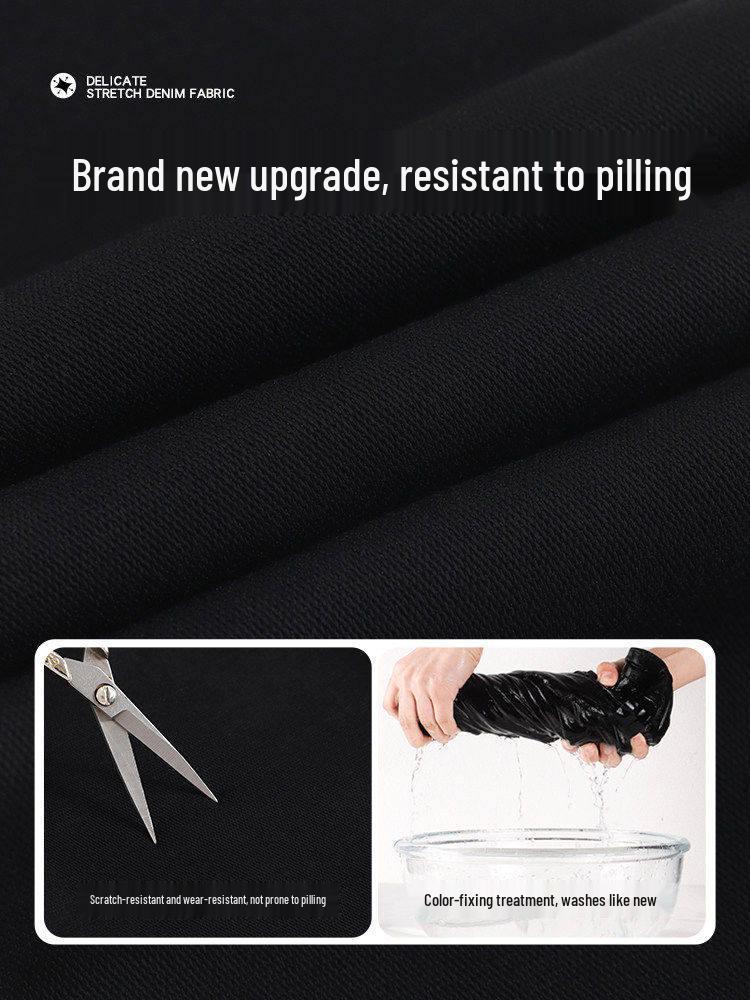 High-Waisted Black Slimming Leggings for Women - Spring 2026 Slim-Fit Pencil Style, Elastic, Tight-Fitting.