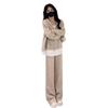 2026 Spring & Fall Women's Casual Fashion Two-Piece Set: Cardigan Hoodie & Wide-Leg Pants