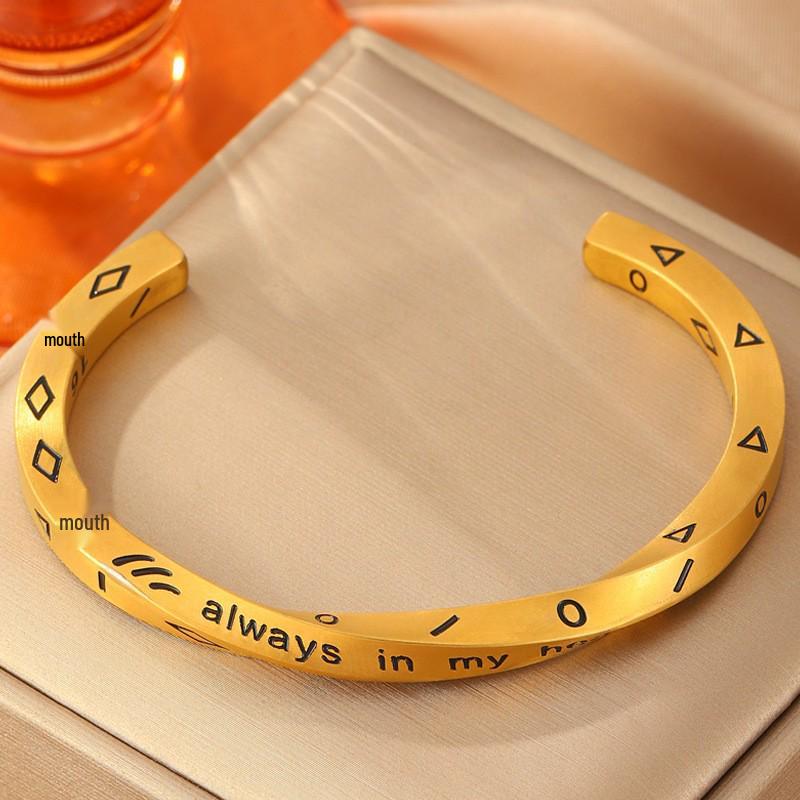 Starry Sky Full Diamond Titanium Steel Bracelet – Versatile, No-Fade Silver Women's Fashion Accessory