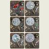 Vintaged Styles Silk Embroidery Round Fan Chinese Dance Fan For Photography And Cultural Activities