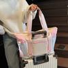 Contrast Color Large Capacity Fitness Bag Yoga Pouch Anti-Splash Water Handbag Women