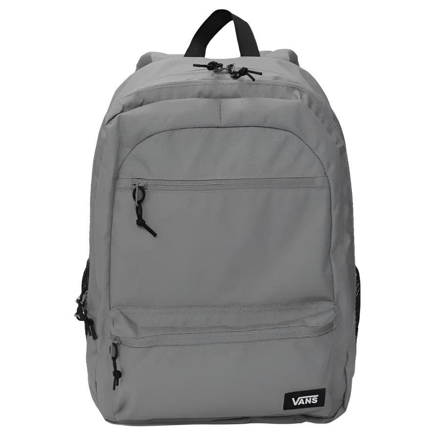 Vans Logo Zip Closure Polyester Medium Backpack Men backpack Gray VN000GRXAF11 Gray