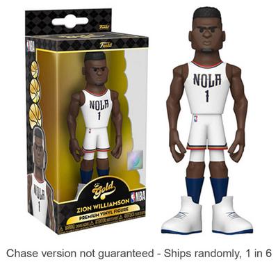 NBA Zion Williamson Home 5" Vinyl Gold Chase Ships 1 In 6