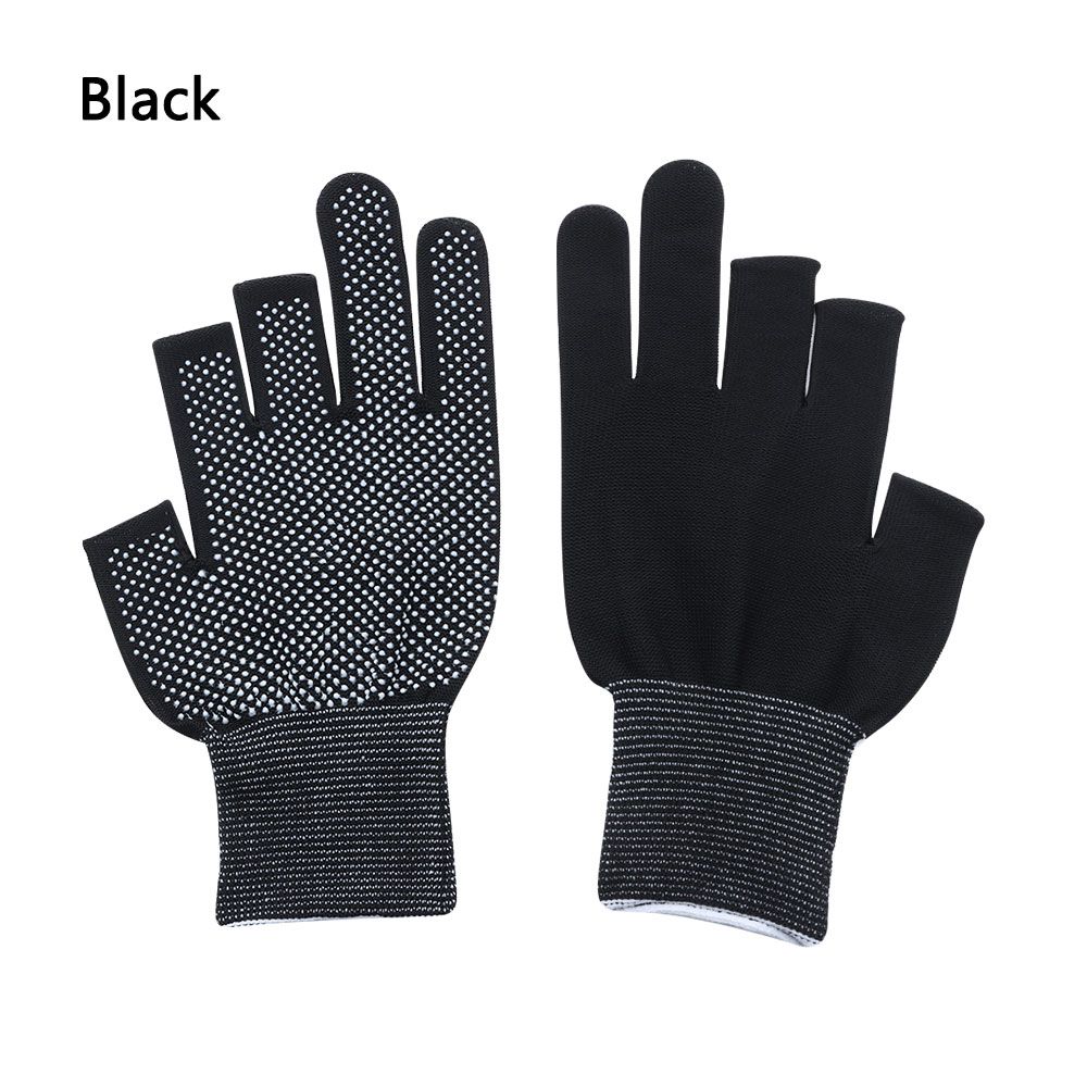Cool Sunscreen Stretch Driving Mittens Anti-Slip Fishing Gloves Open/Half Fingers Sun Protection