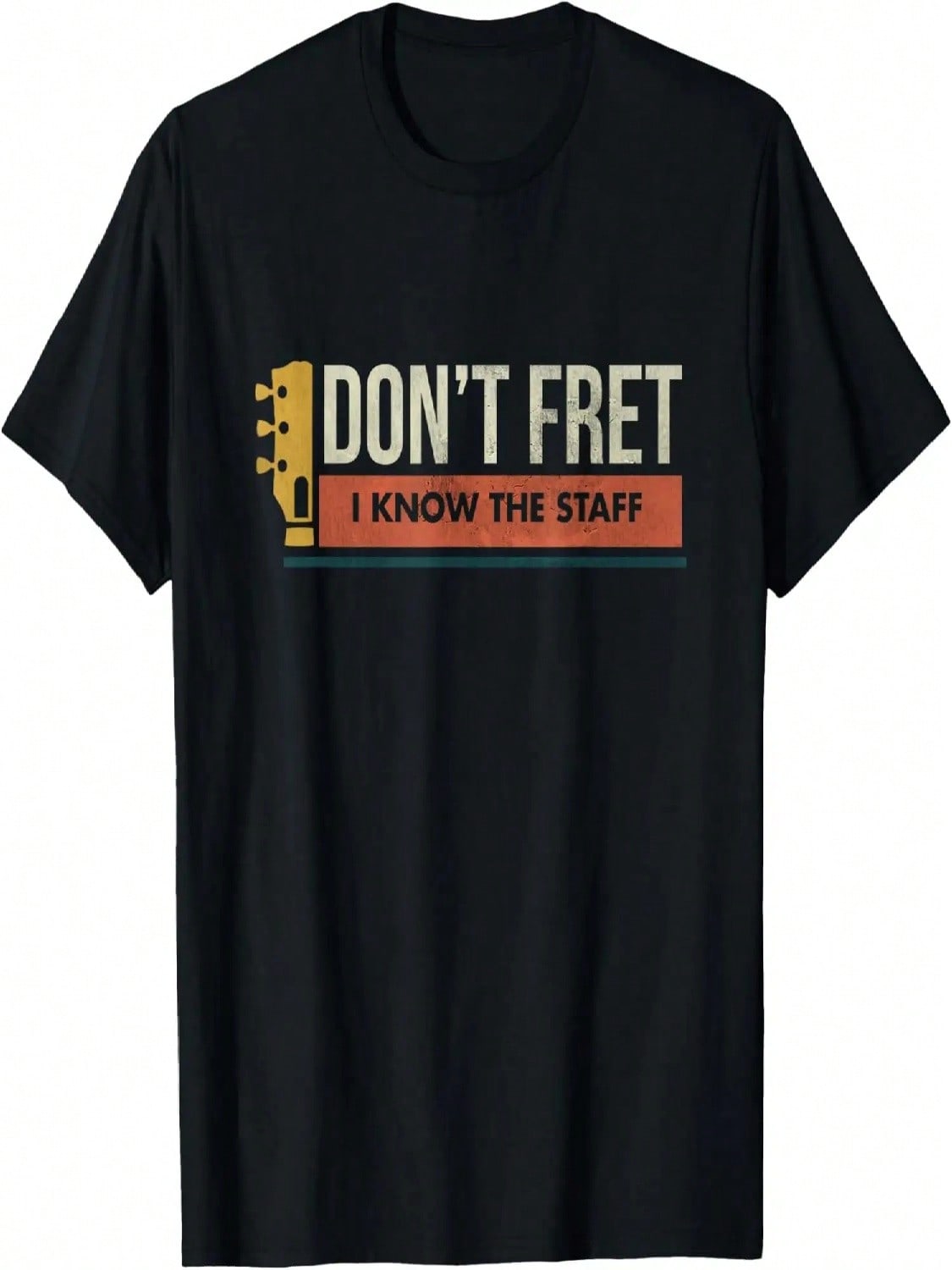 Vintage Guitar Birthday Gift - Don t Fret - Bad Dad Joke T-Shirt S разноцветный