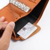 Moterm Regular A8 / M5 Größe Ringe Planer Gekörntes Rindsleder 5-Loch Mini-Notizbuch mit 15 MM Ringen Organizer Reise-Tagebuch
