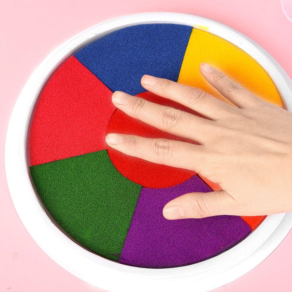 Clear Stamping Finger Painting Inkpad Quick-drying Graffiti Inkpad DIY Painting Ink Pad  Children