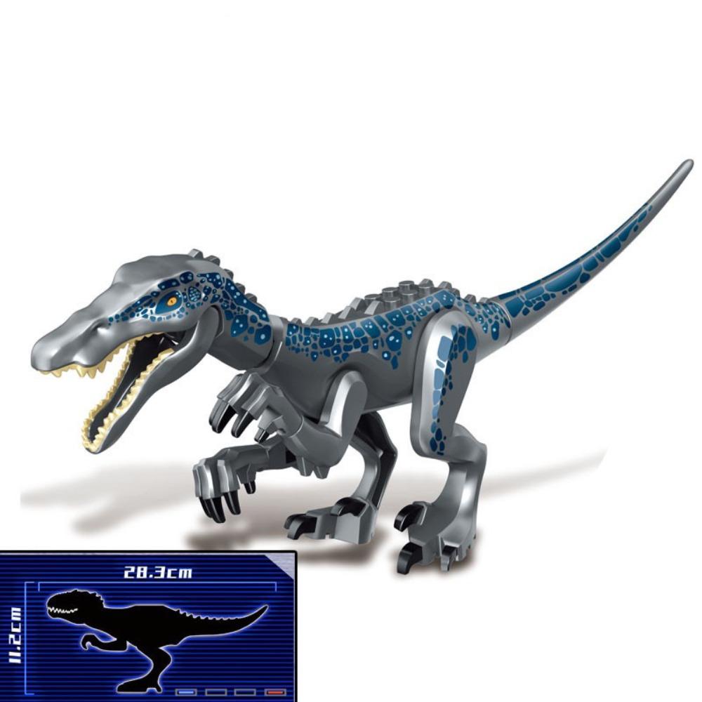 Neue Plastik-Dinosaurier-Bausteine Mehrfarbig Vormontiert Prähistorische Szene Volle Größe Dino Welt Frühes Lernen