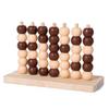 Gioco 3D Quattro in Linea: Giocattolo Educativo Multigiocatore, Scatola di Legno, Multicolore, 0,34 kg