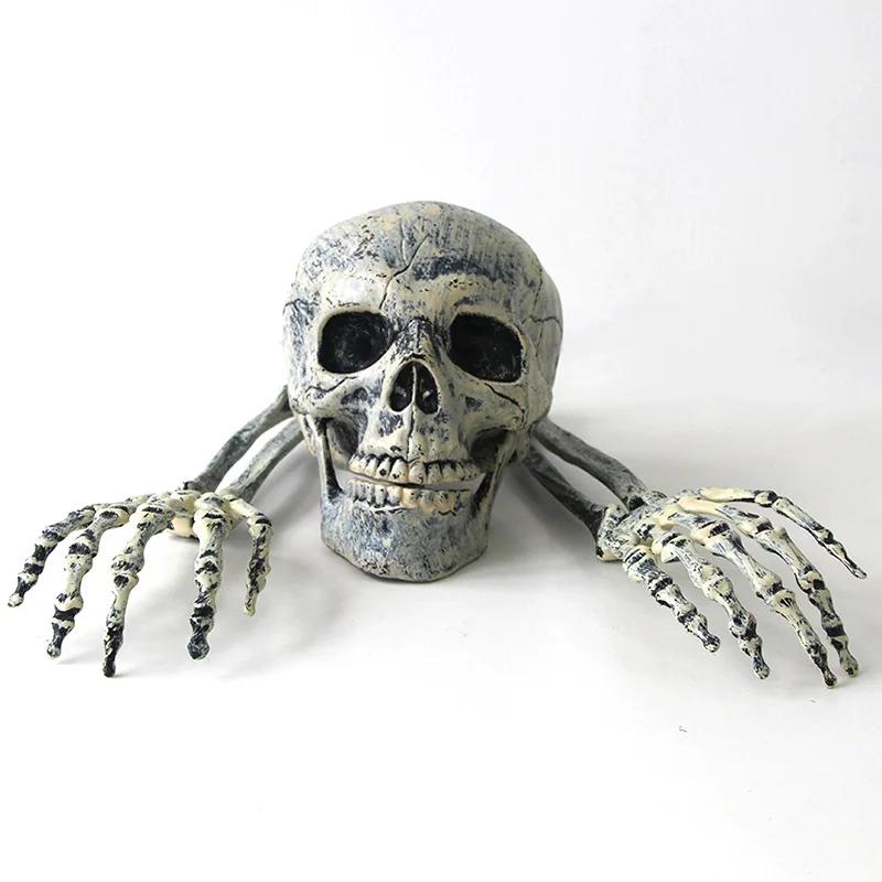 Set of 3/5pcs Terrifying Plastic Skeleton Props Lifelike Human Hand Bone Simulation for Halloween Garden Decor Party Supplies