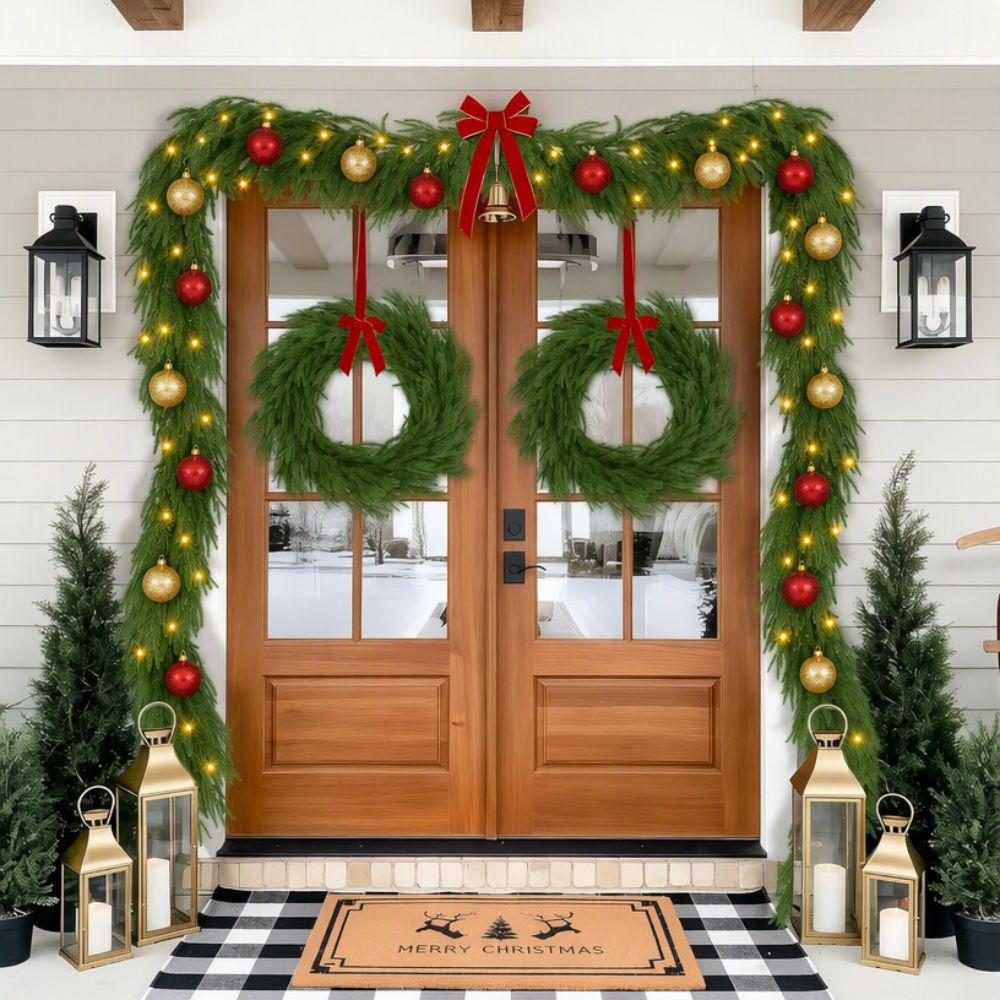 Pine Needles Artificial Norfolk Pine Garland Christmas Decoration Garland Winter Decor