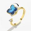 Anelli Antistress Ansia Fidget per Donna Multipli Cristallo Fiore Sole Cuore Metallo Spinner Anello Rotante Gioielli da Matrimonio