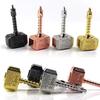 Metal Alloy Fingertip Gyro Spinner Adult Fidget Toys Anti Anxiety Stress Relief Finger Gyro Hammer Shape Decompression Desk Toy