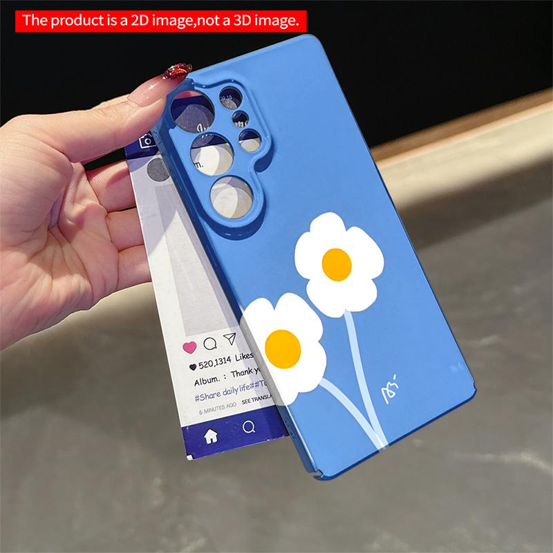 2DFlat Samsung phone case Daisy Blooms on Blue Sky Applicable to Galaxy S23 S24 S25ULTRA S26 A12 A14 A15 A16 A54 A55