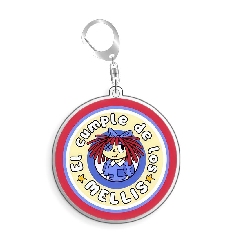 For The Amazing Digital Circus Pomni Kinger Ragatha Gangle Acrylic Selfmade Cute Cartoon Anime Keychain Pendant Toy Gift 5cm