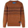 Children's Knit Sweater, Cognac, 104