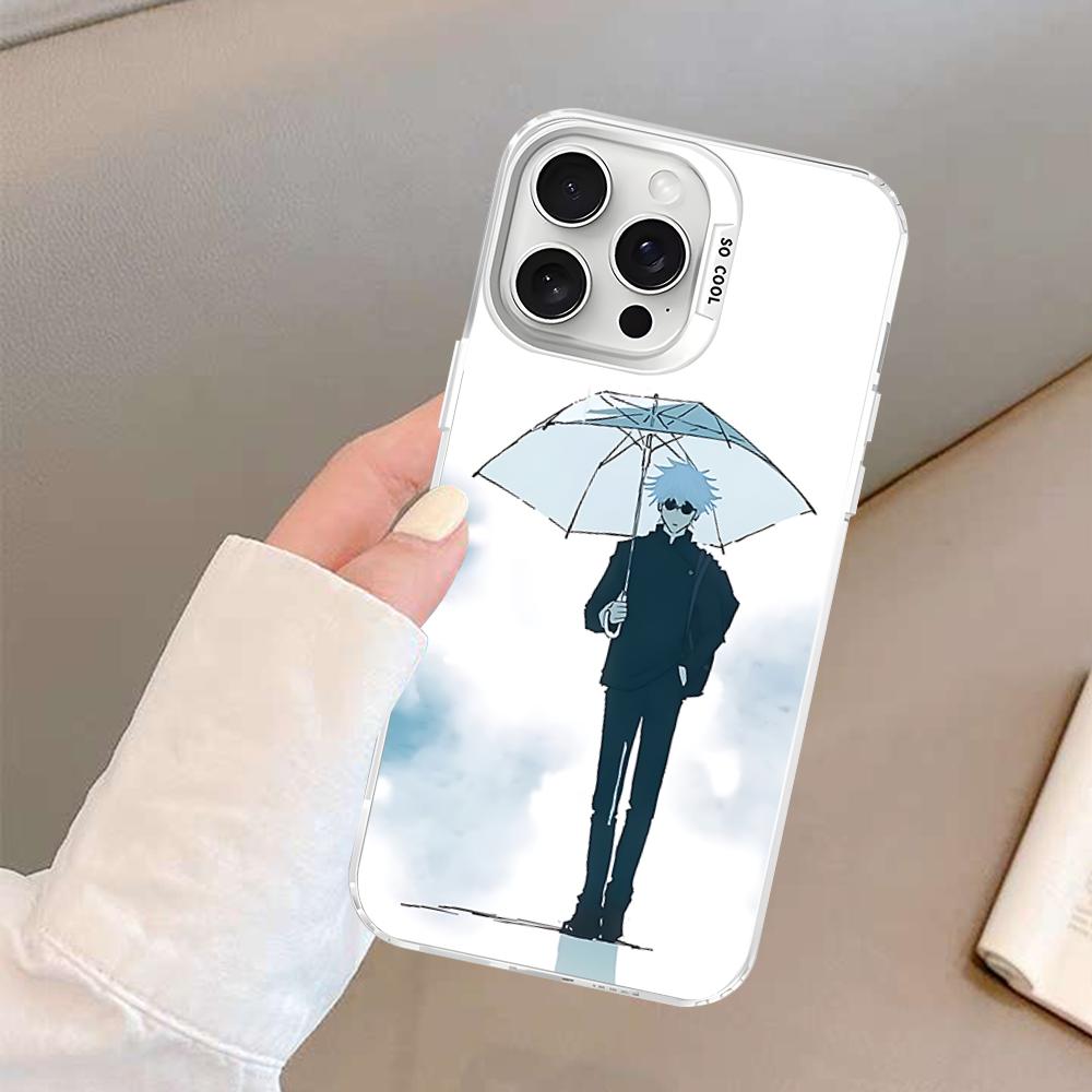 

J-Jujutsu K-Kaisen Geto Gojo Anime Phone Case For IPhone 16 15 14 13 12 11 Pro Max X XR 8 7 Plus Matte Shockproof Back Cover iPhone 15