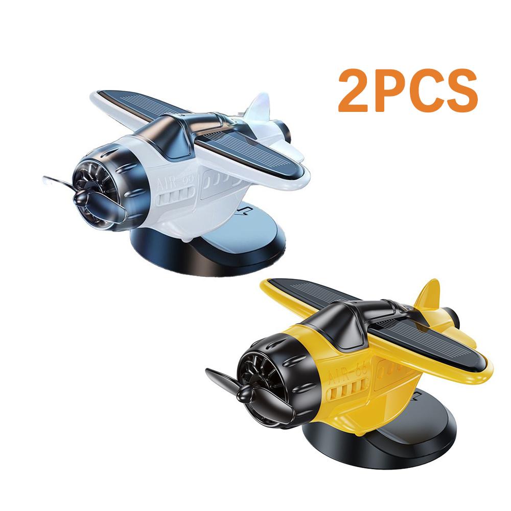 

Автомобильные украшения в виде самолета на солнечных батареях, вращающиеся на 360°, креативные центральные консоли для автомобиля, работающие на солнечных батареях, украшения для салона автомобиля, автомобильные аксессуары 2PCS
