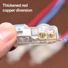 10PCS Mini Connecteur de Fil Type T Rapide Bornes de Connexion Rapide Électrique Sertissage Non Destructif Sans Couper le Câble Ligne Isolée