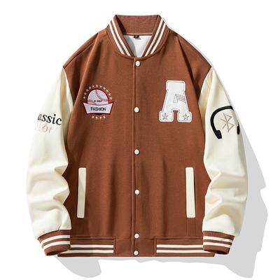 Veste tendance pour homme, nouvelle collection automne, décontractée, ample et polyvalente, pour couple, uniforme de baseball, tendance
