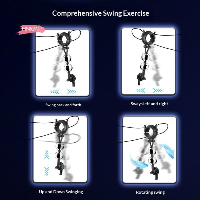 Male Penis Ring Exercise Device Weight Bearing Enlargement Stretcher Ball Semen Lock Adult Sex Toys for Men Penis Extender