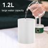 1200 ml Hause Ultraschall-luftbefeuchter USB Dual Düse Schwere Nebel Nebel Maker Fogger Mit Feuchtigkeit Display Bunte Led Nacht licht