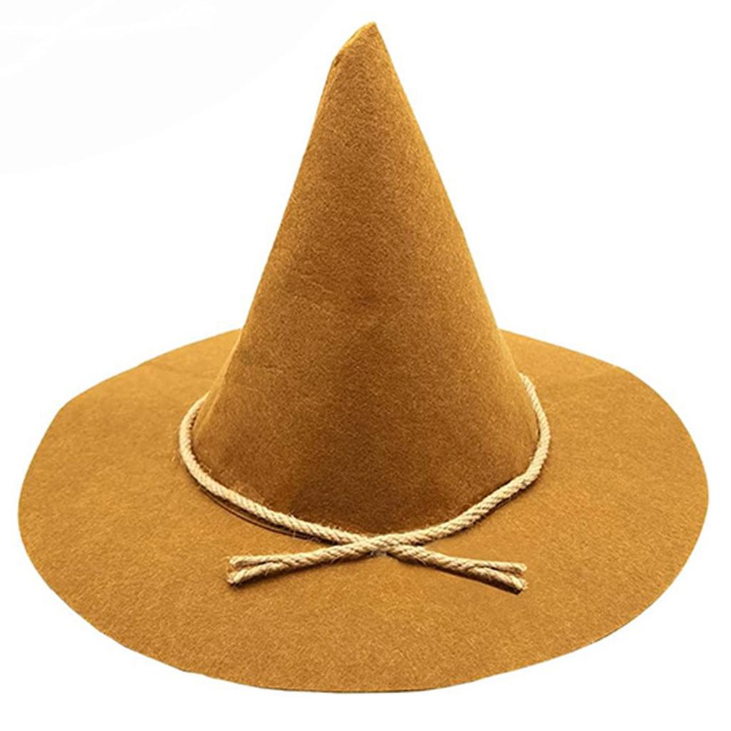 Comfortable Witch Hat Adult Teen Halloween Parties Witch Hat Practical Adult Cosplay Hat for Carnivals Photography
