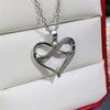Neue Herzhalskette mit brillantem Kristallzirkonia, luxuriöser Hochzeitsschmuck, modisch, vielseitige Halsketten mit Liebesanhänger