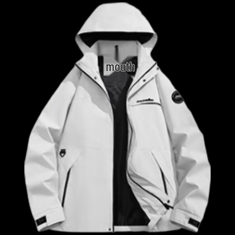 JEEP P53S776570 Unisex Single-Layer Hooded Outdoor Jacket L