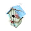 Bird House Birdcage Painting Outdoor Garden Hanging Cottage Feeder Nest Crafts