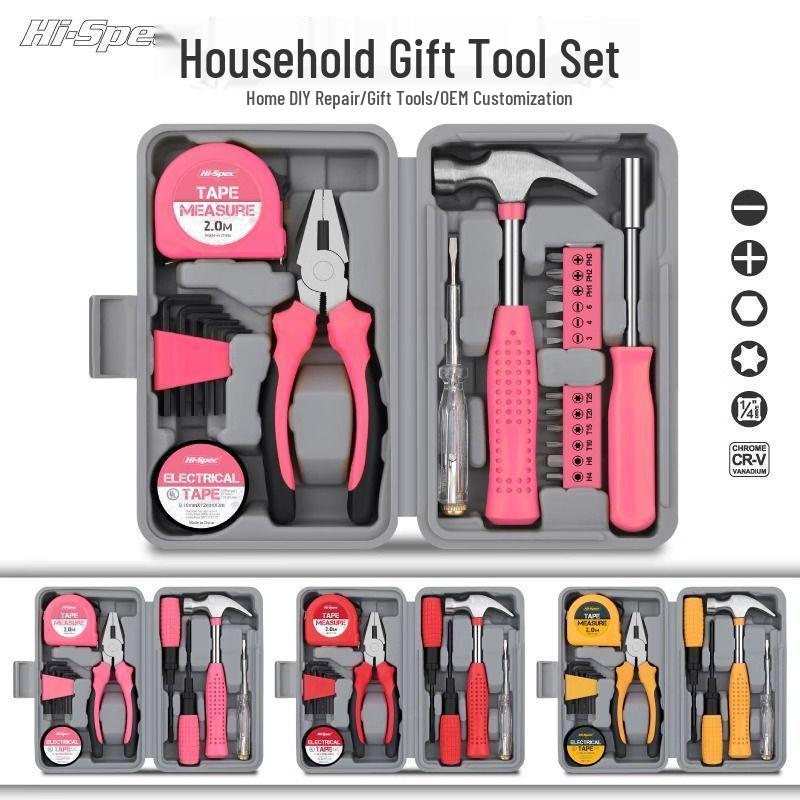Complete Home Repair Tool Kit: Hex Wrench, Screwdriver, Pliers & More