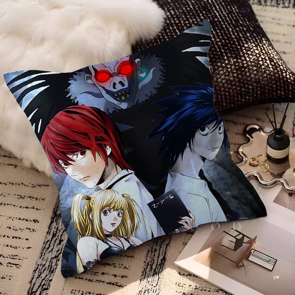Anime D-death Note Polštář Dárek Domácí Kancelářská Dekorace Polštář Ložnice Pohovka Auto Potah Polštáře Povlak na Polštář