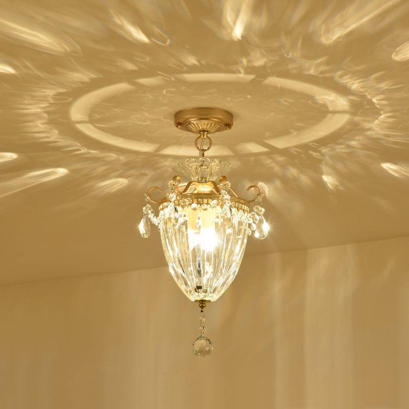Crystal Chandelier for Bedroom, Hallway, or Living Room - European/American Style, 2025 Model