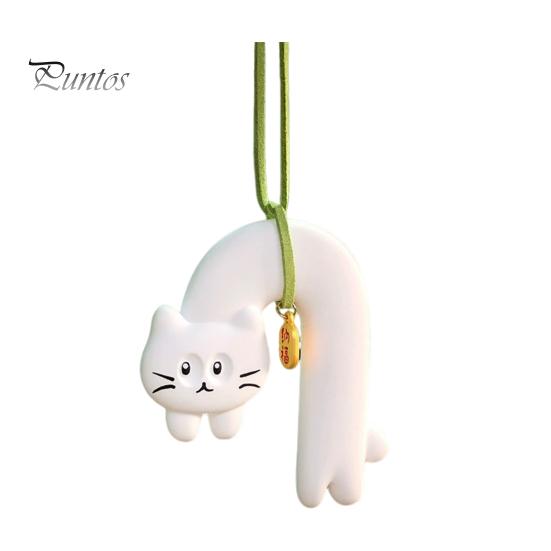 

Милый кот, подвесное украшение для автомобиля с шнурком, легко устанавливается, ароматизатор, подвеска для зеркала заднего вида, подвеска для автомобильного зеркала B