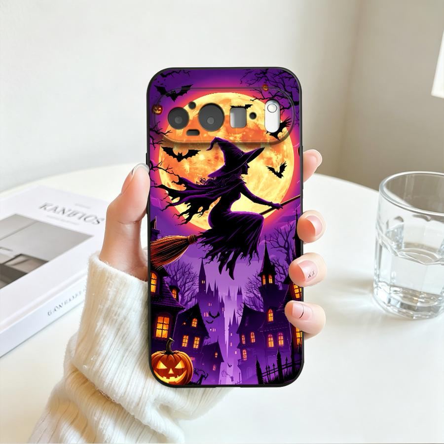 Funda Phone Cover Case for Google Pixel 11 pro 7a 6 7 8 Pro 6a 10 9 Pro XL 10a 11ProXL 9a 8a Halloween Witch