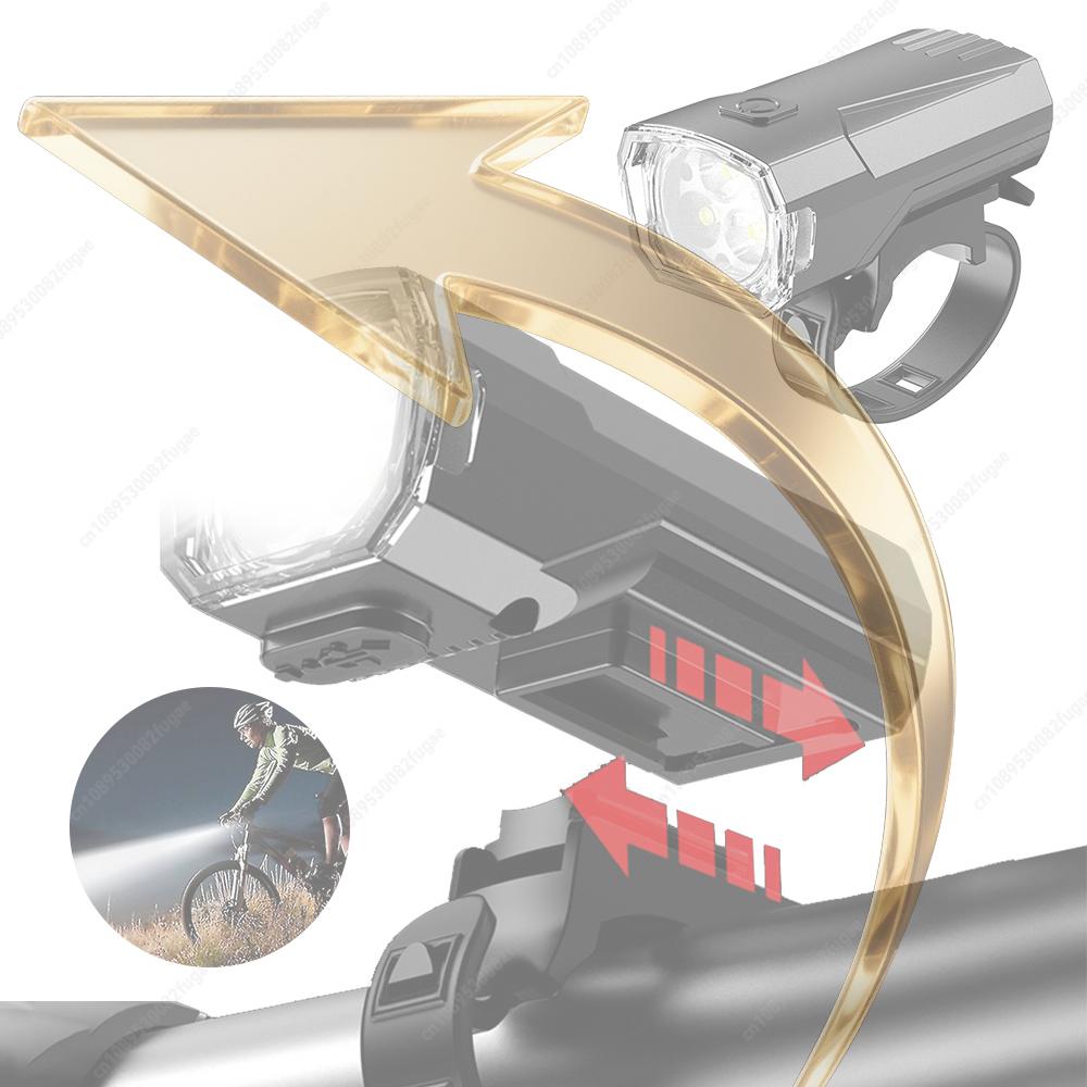 

LED Bicycle Front Light Super Bright Bicycle Light Waterproof Bicycle Head Light 3 Level Dimmable Bike Safety Lamp for Emergency China Mainland