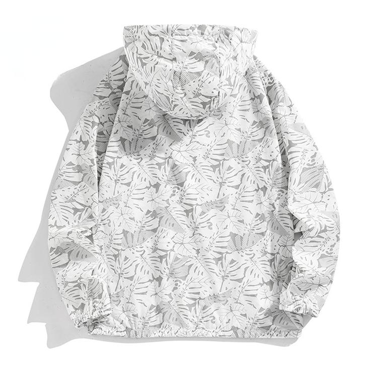Abbigliamento da pesca a maniche lunghe da uomo, esterno, con cappuccio, in maglia UV, con protezione solare, traspirante, anti-zanzare, asciutto, sottile, da pesca, con cerniera