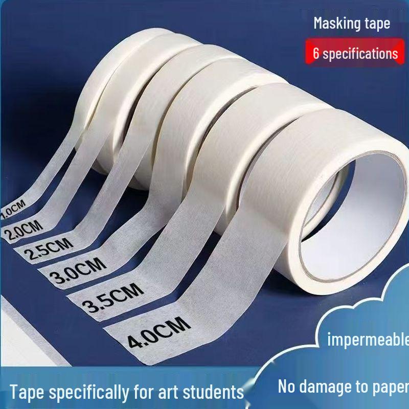 Residue-Free, Writable Washi Tape for Art, Masking, Grout Filling, Decoration, Tearable & Traceless