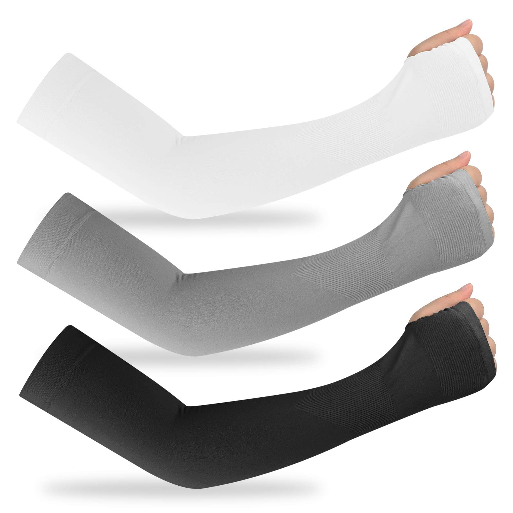 

Солнцезащитные нарукавники для пальцев Cool to the Sun Летняя защита от кондиционера от [Stylanda] Женские, Нарукавники, Сенсорные, Защита, UPF50+, [Набор 3]