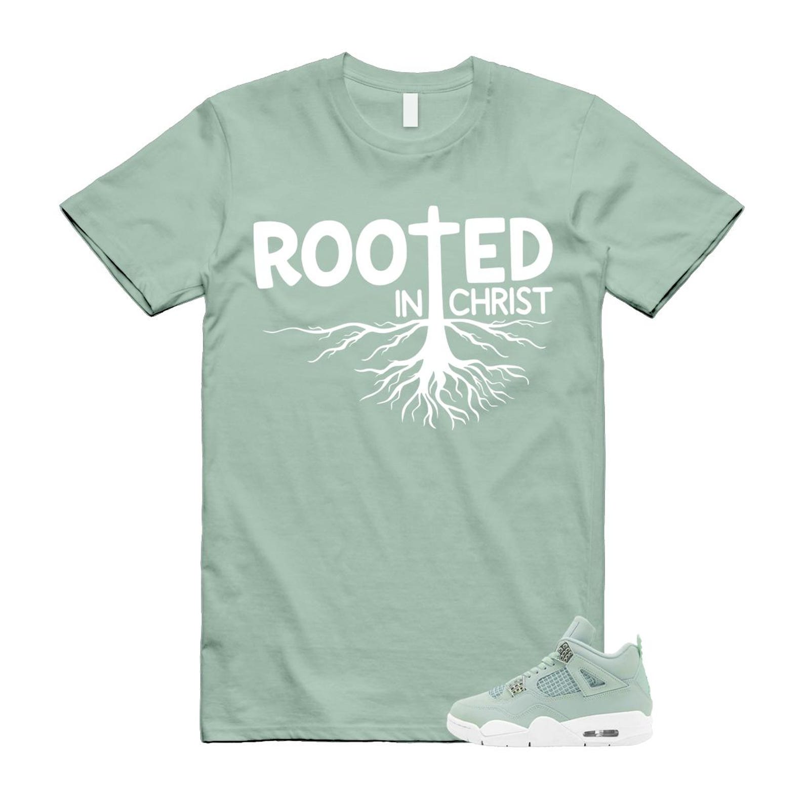 4 Seafoam Green White Sail T Shirt Match ROOTED S